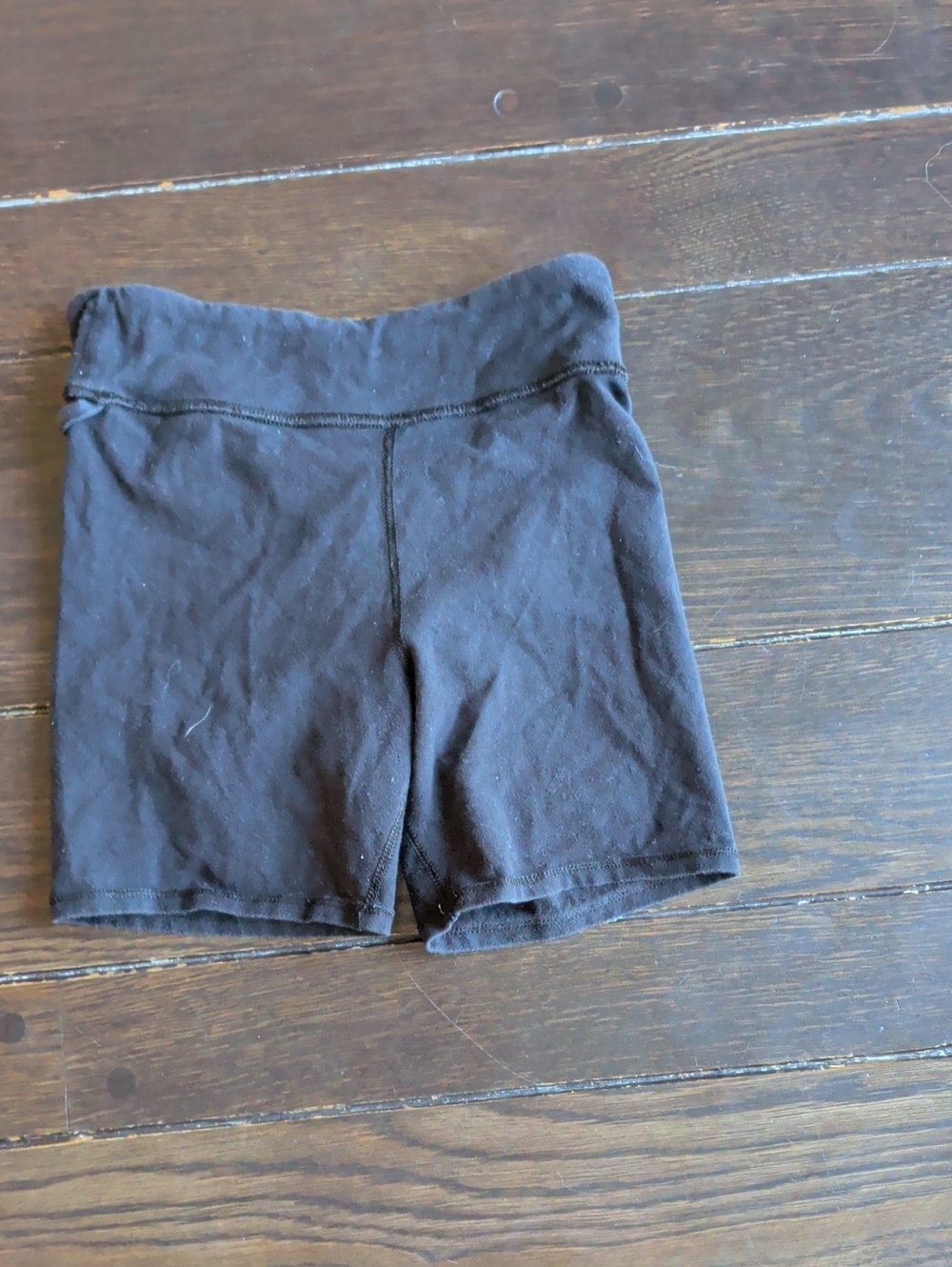 Girls 10 to 12 Black Performance Bike Shorts